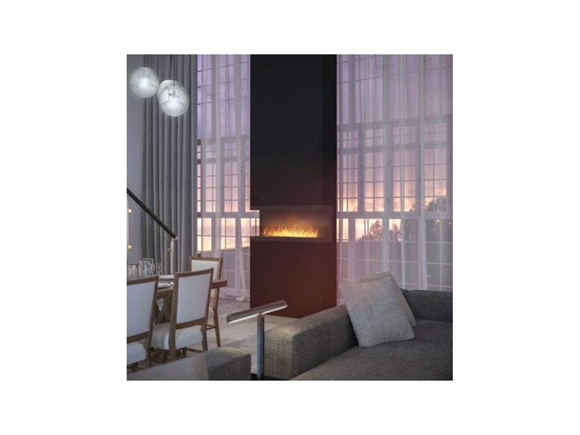 Lareira a bioetanol de três faces de encastrar cm 120 INSIDE C VERS3 Quemado Linear 100cm / Capacidade 3L OUTINFIRE