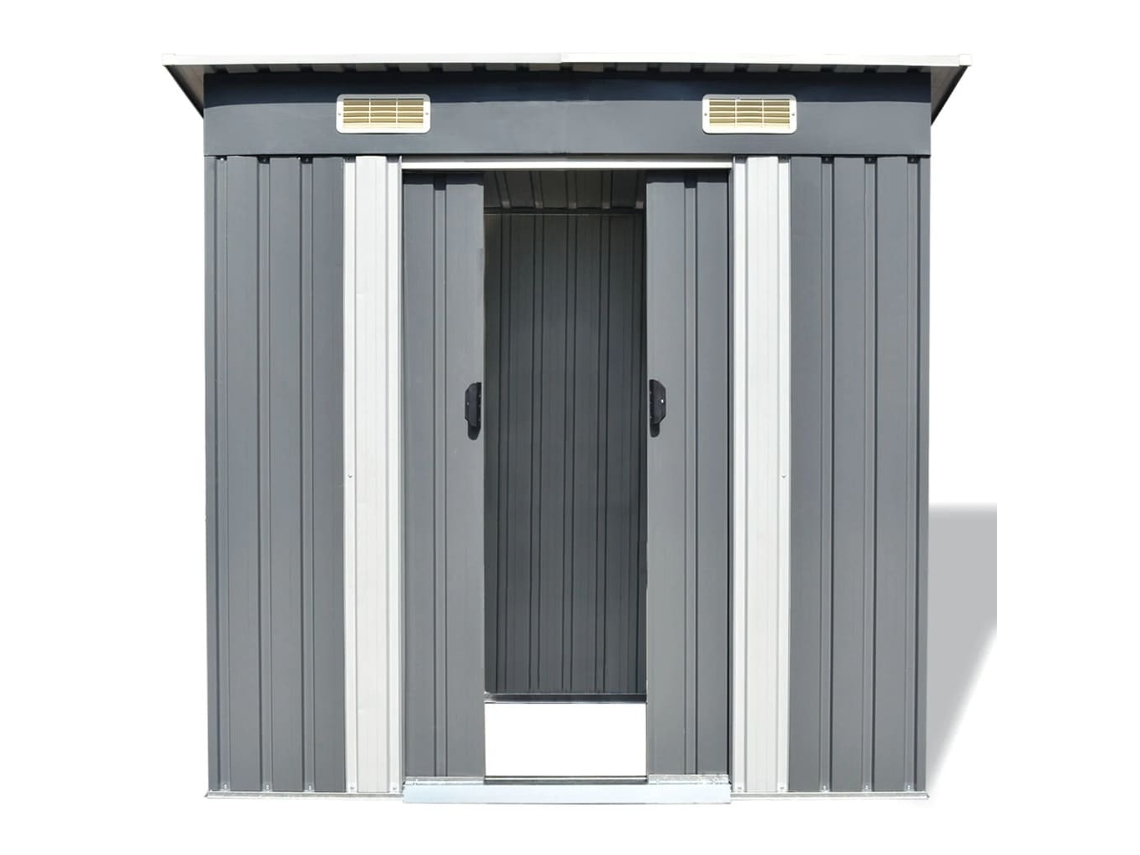 Abrigo VIDAXL Grey Aço (190x124x181 cm)