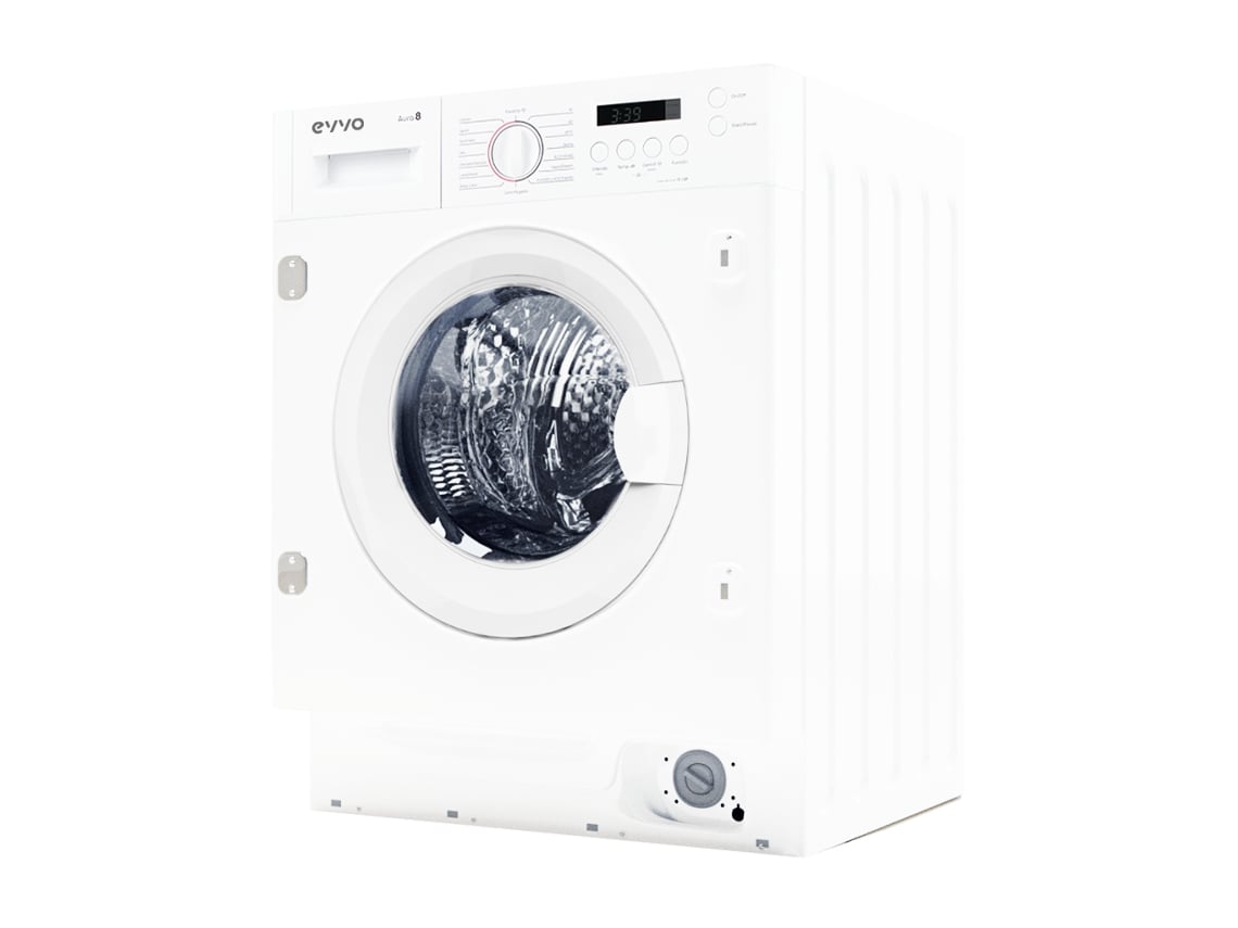 Máquina De Lavar Integrável Evvo Aura 9 De 9 Kg, 1350 Rpm, Classe Energética A, Motor Inversor, Tambor Eprotect, 15 Programas