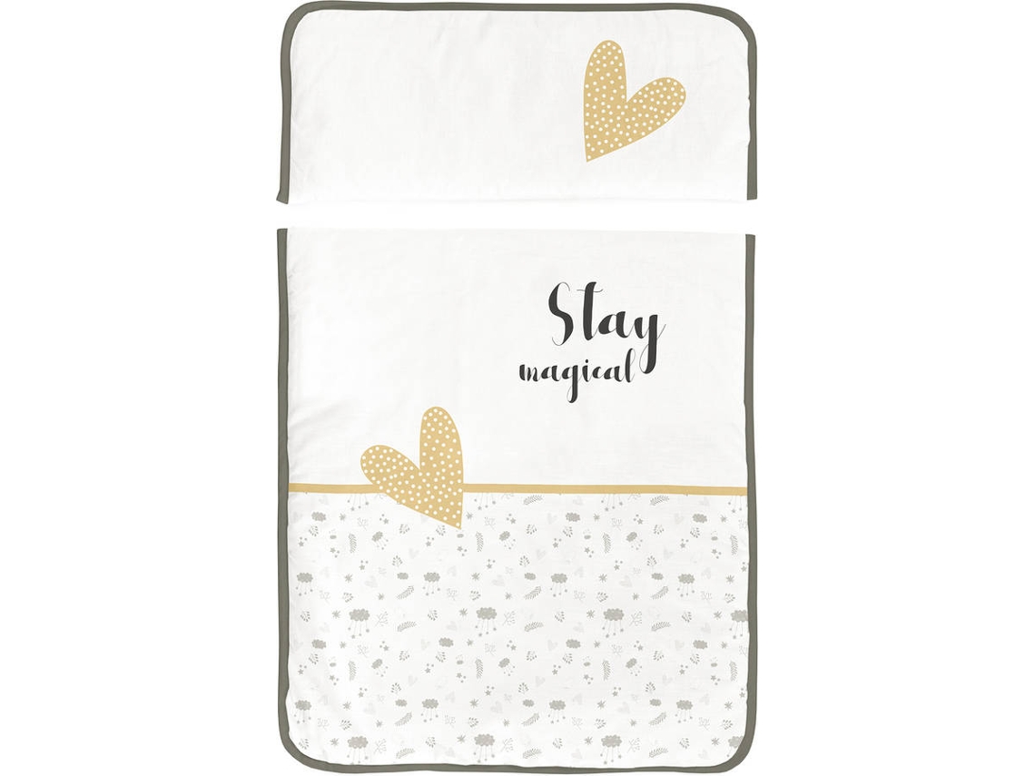 Mini Berço e Têxtil TANUKI Stay Magical Amarelo (57x25x82 cm)