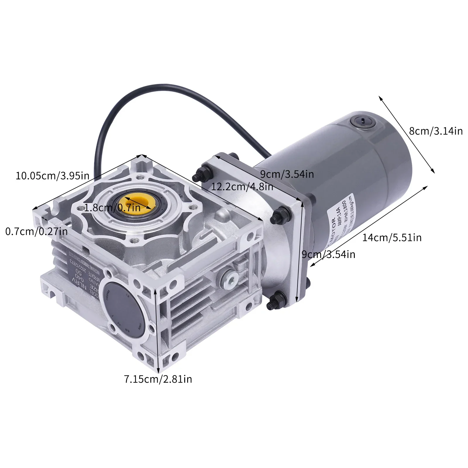 Motor Redutor, Motor Dc, Redutor De Hélice, Potência, Cinza, 12v Oem