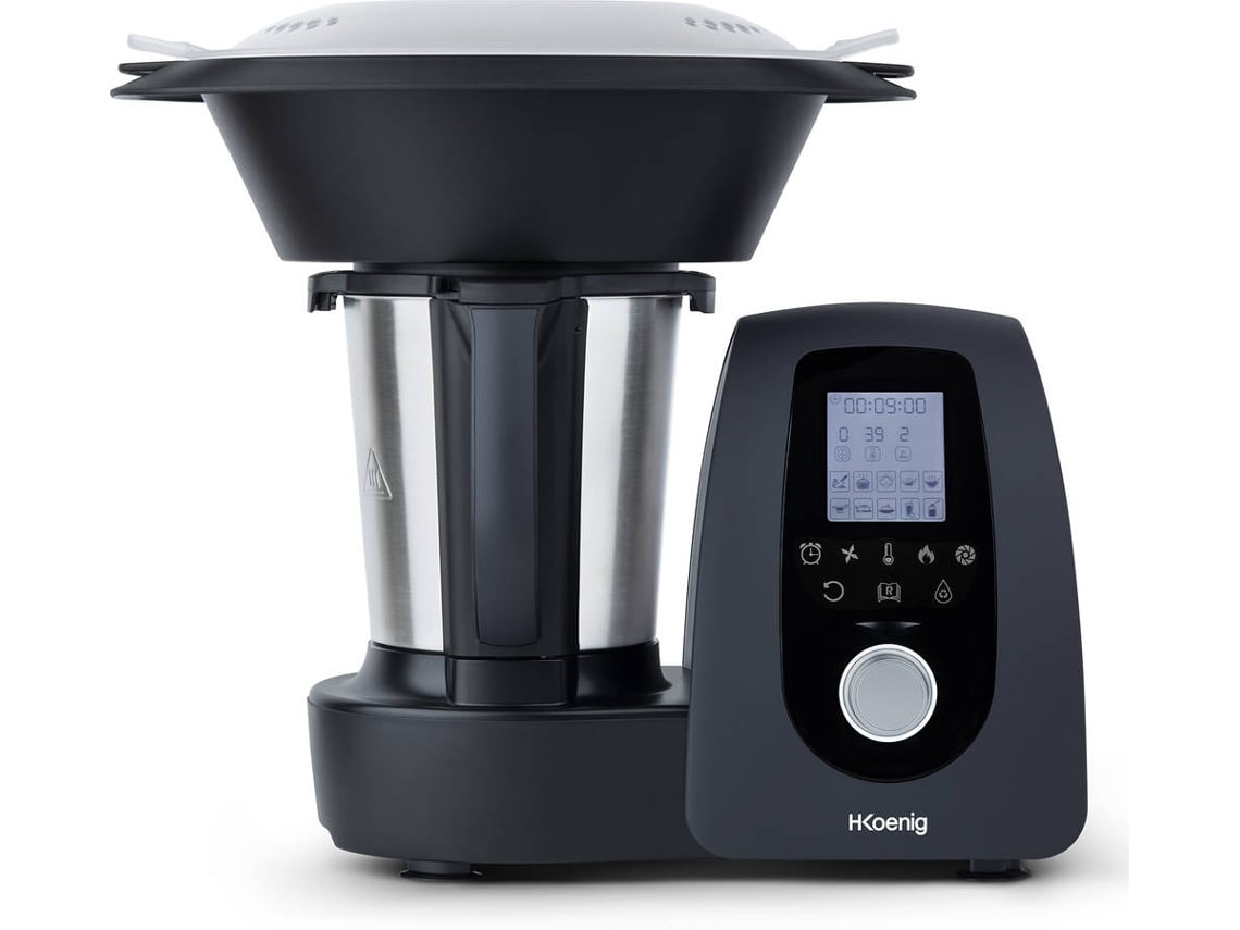 Robô de Cozinha H. KOENIG HK8 (2.5 L - 1000 W - Preto)