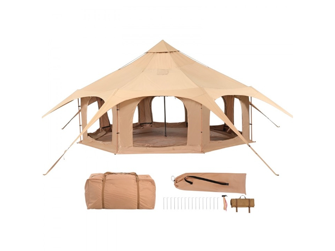 Tenda Familiar 5m Algodão Com Ventilação E Suporte Para Fogão Tekmaquinas