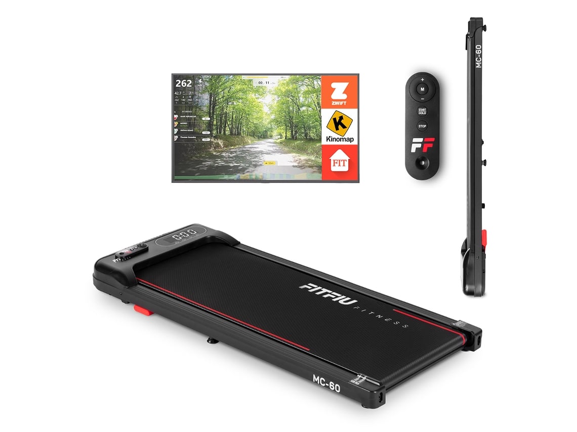 Passadeira e caminhada FITFIU Fitness MC-60, 6 km/h, para debaixo da secretária, inclinação manual