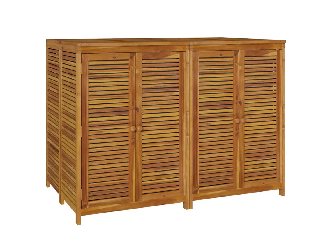 Caixa de Arrumação para Jardim 140X87X104 Cm Acácia Maciça PANGSHIYUAN