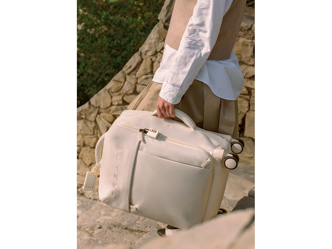 Luggage Studio Soft Mala Flexível De Poliéster Com Cadeado Tsa E Rodas Multidirecionais Create