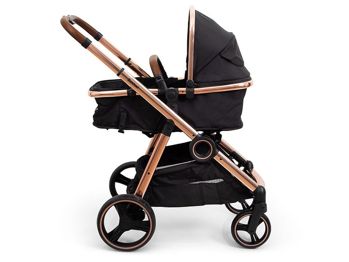 Carrinho De Passeio Para Gémeos Conversível Duo Stroller Luiz Rose Gold Baninni