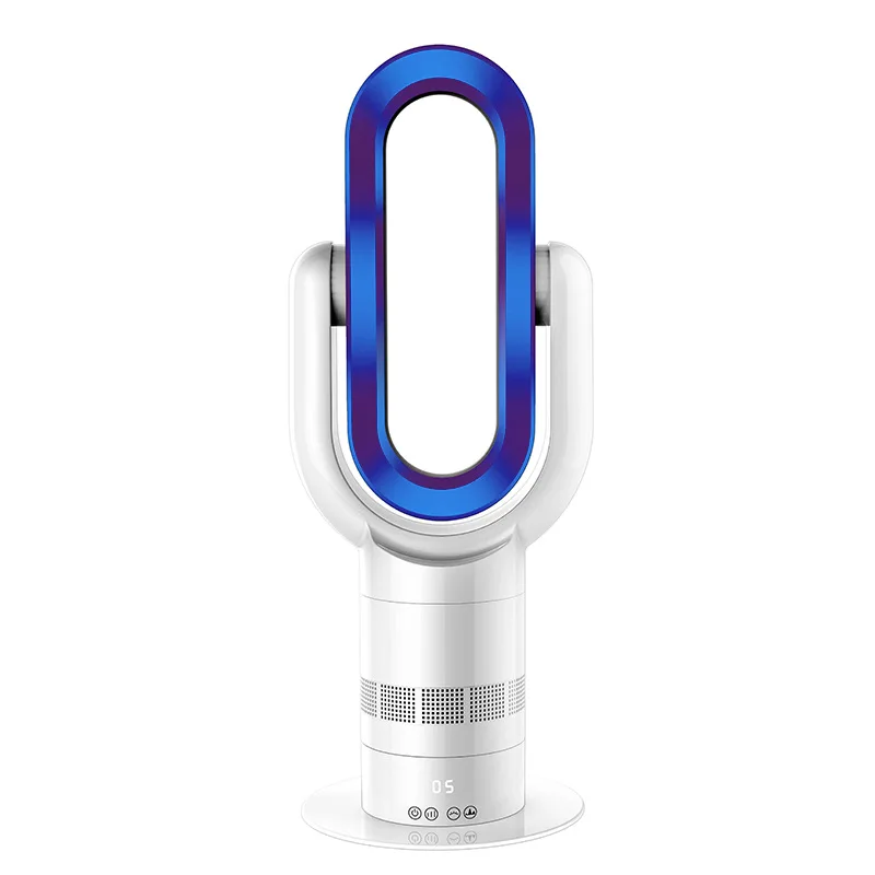 Ventilador Elétrico Sem Lâminas, Função De Controle Remoto, Design Sem Lâminas, Vento Natural, Azul Congelante, Eu Oem