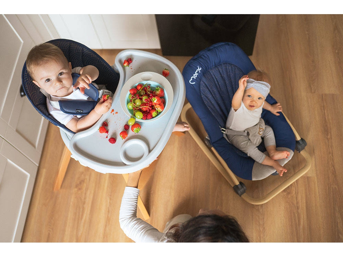 Cadeira Refeição MOMI Rotativa Woodi Navy Azul (83x60.5x104 cm)