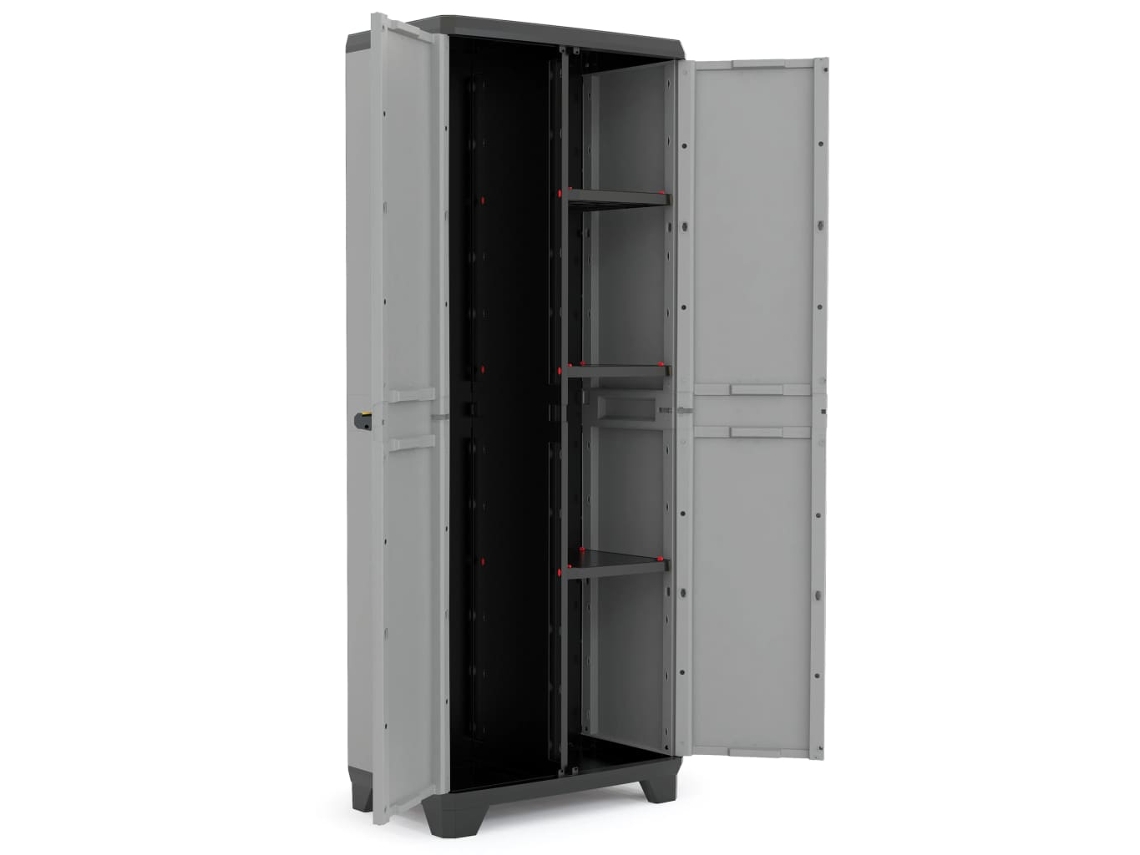 Armário de Exterior KETER Preto Polipropileno (68x39x173 cm)