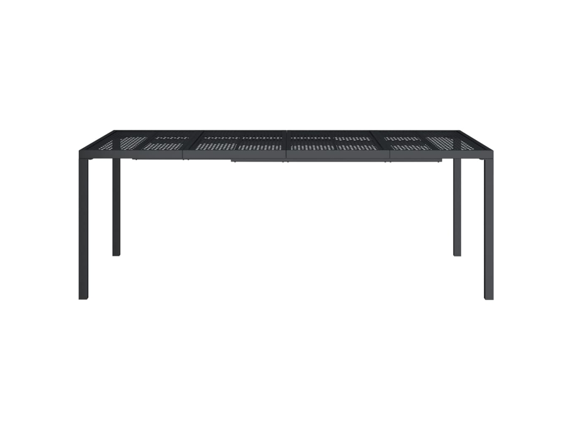 Mesa De Jardim Mesa Para Exterior 200x100x72 Cm Aço Antracite Lovely Home