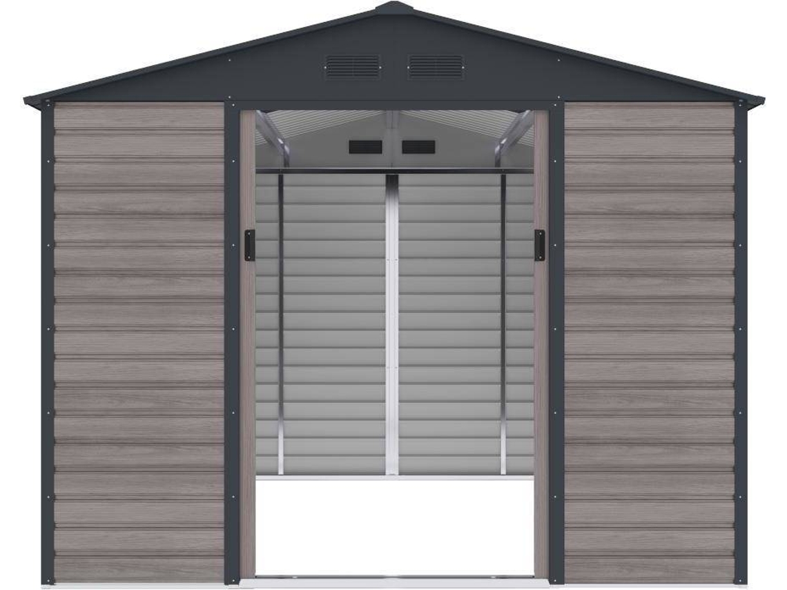 Abrigo de Metal VENTE UNIQUE Adelmo (Castanho - - 267x309x221 cm)