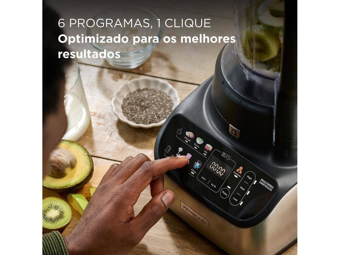 Processador de Alimentos KENWOOD MultiPro OneTouch FDM73.480S (3 L - 1000 W - 7 acessórios)