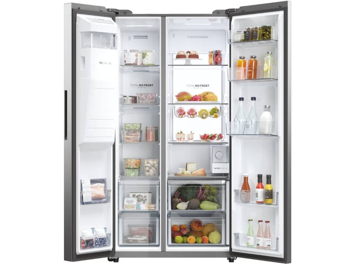 Frigorífico Americano HAIER HSW79F18CIMM (Outlet Grade B - No Frost - 177,5 cm - 601 L - Inox)