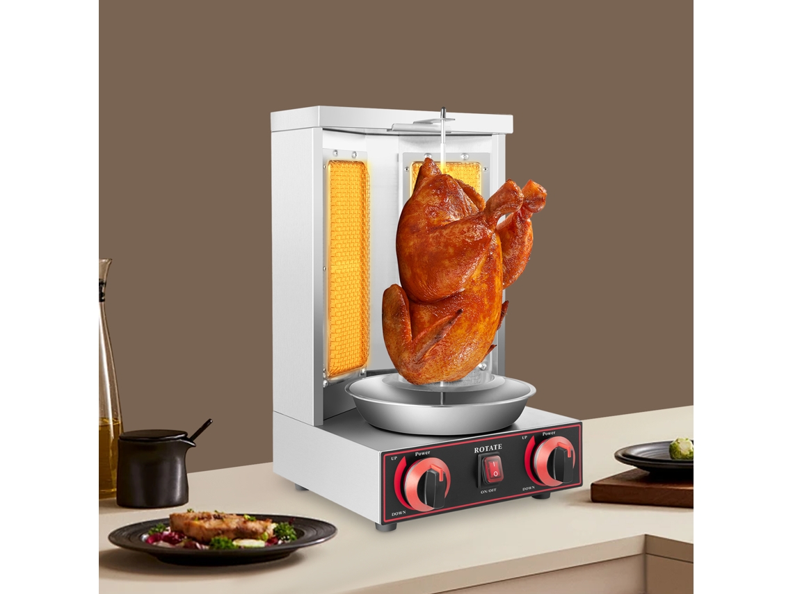 Mã¡quina De Shawarma A Gã¡s Natural 3kw 572â°f Retangular 26,45 Lbs Oem