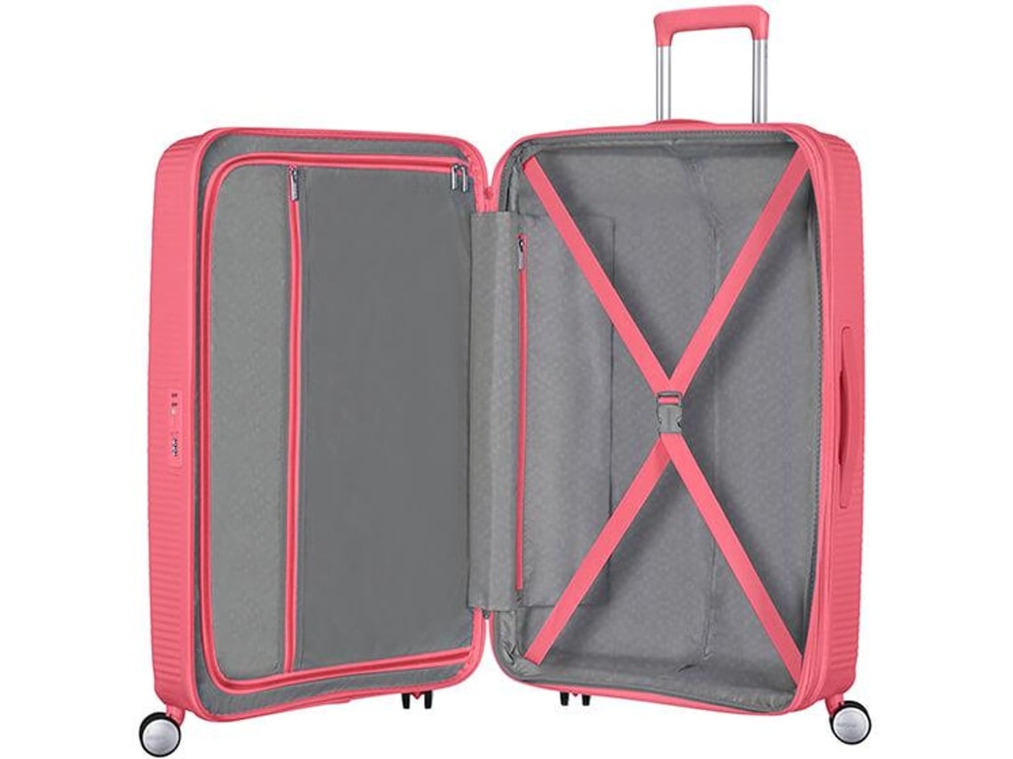 Mala de Viagem Grande Expansível AMERICAN TOURISTER Soundbox Coral (77x51x29,5/32,5cm - 97/110L)
