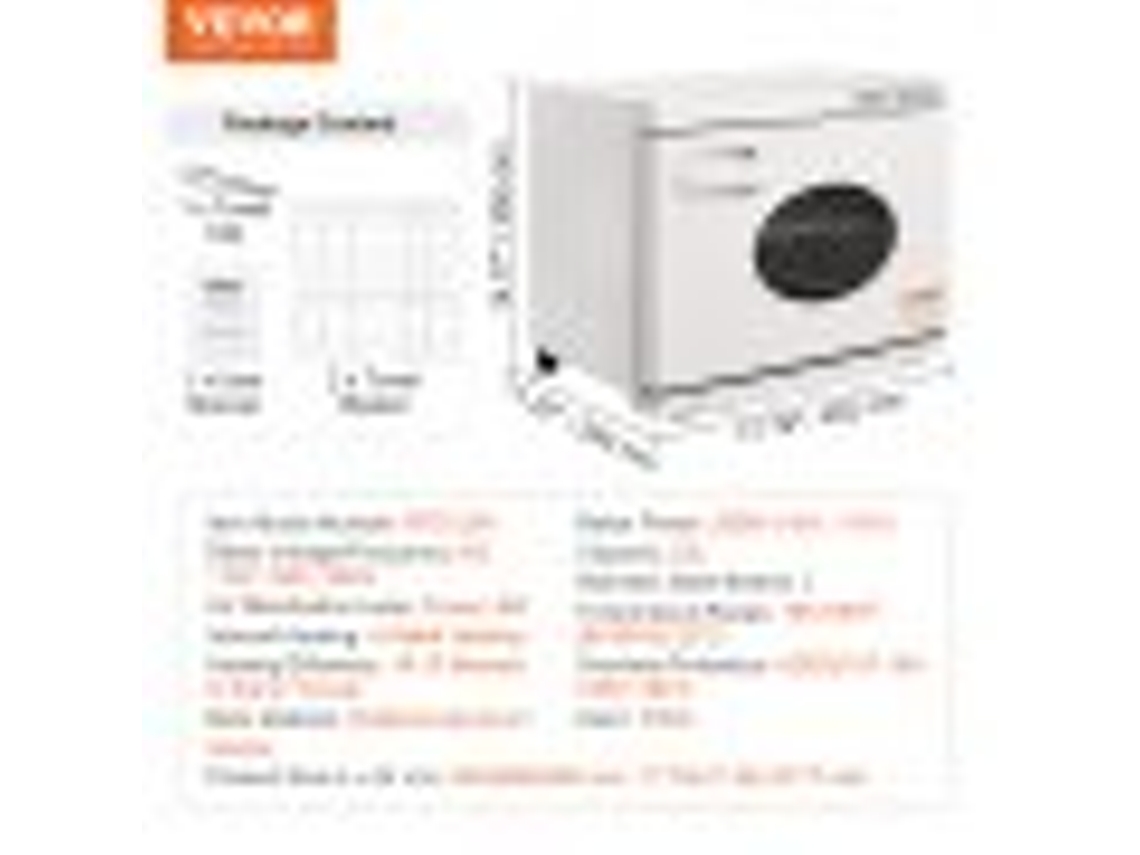 Aquecedor de Toalhas com Duas Prateleiras VEVOR