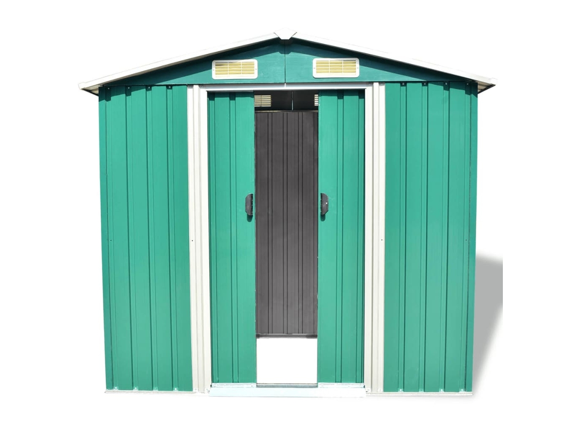 Abrigo de Metal MAISON EXCLUSIVE  Verde 204x132x186 cm