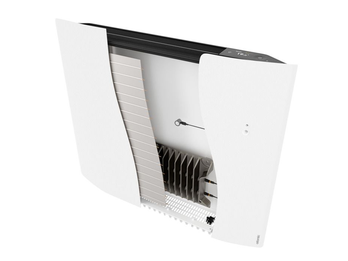 Radiador Elétrico Conectado Luminoso Horizontal Divali 2000W Quilate Branco ATLANTIC 507614