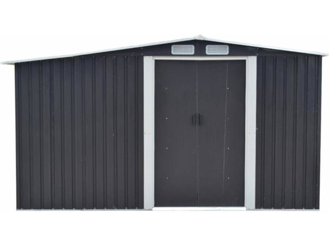 Abrigo de Metal VENTE UNIQUE Lery (Cinza Antracite - - 330x312x178 cm)