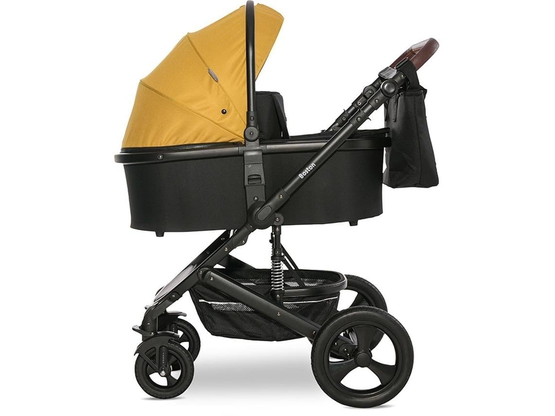 Carrinho de Bebê Boston de Três Peças Até 22 kg Da LORELLI Lemon Curry