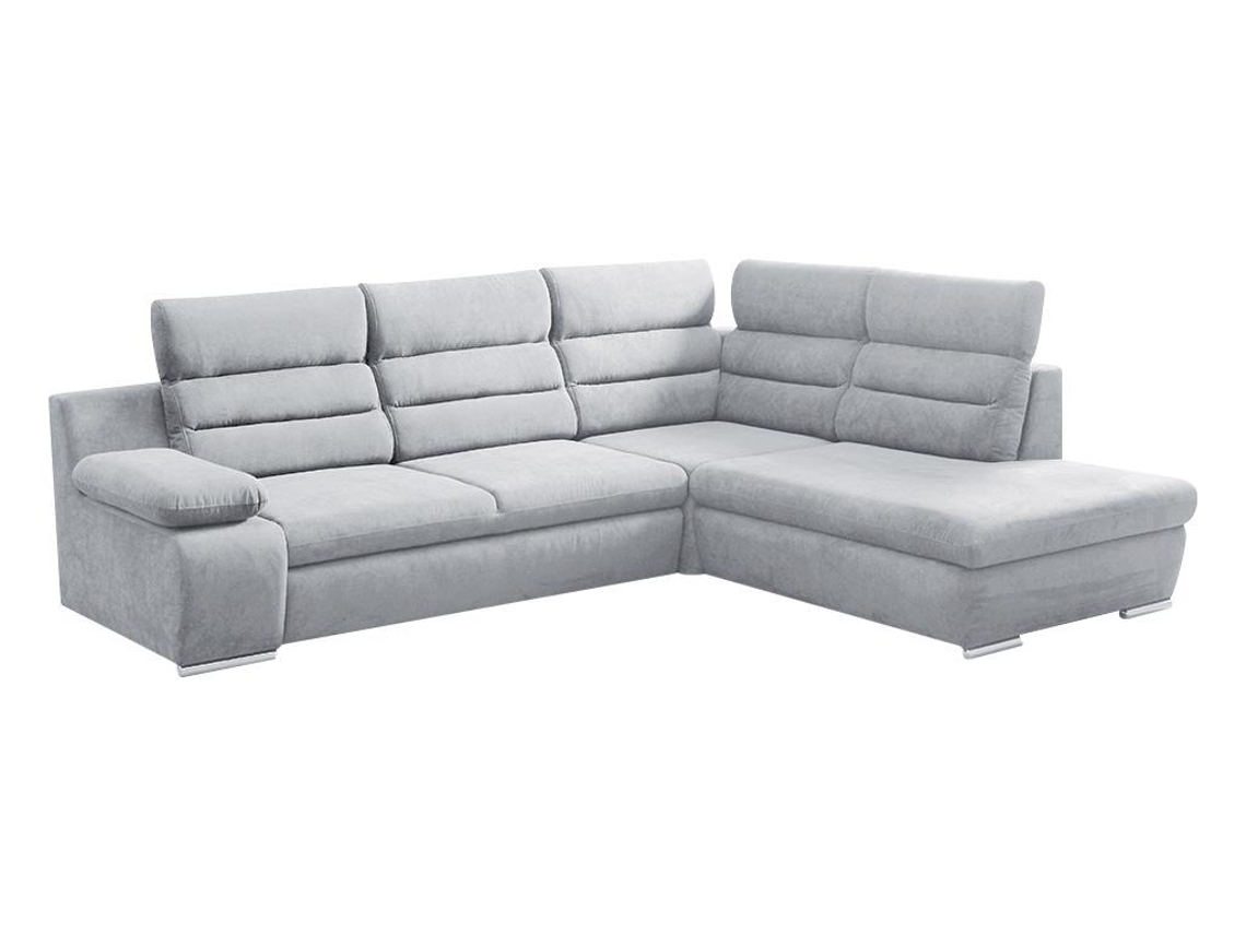 Sofá Cama de Canto VENTE-UNIQUE Pylos (Cinzento - 269x219x100 cm)