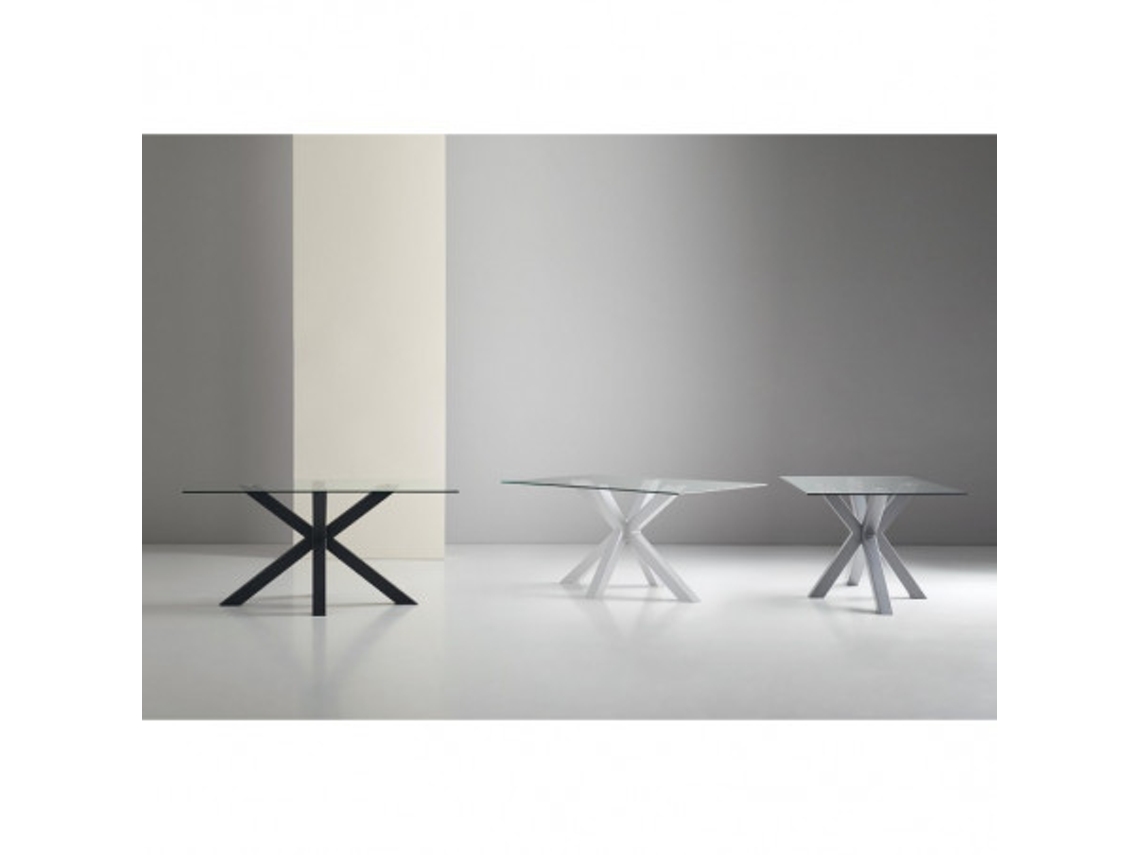 Mesa de Refeição DUDECO (Aço - Branco)