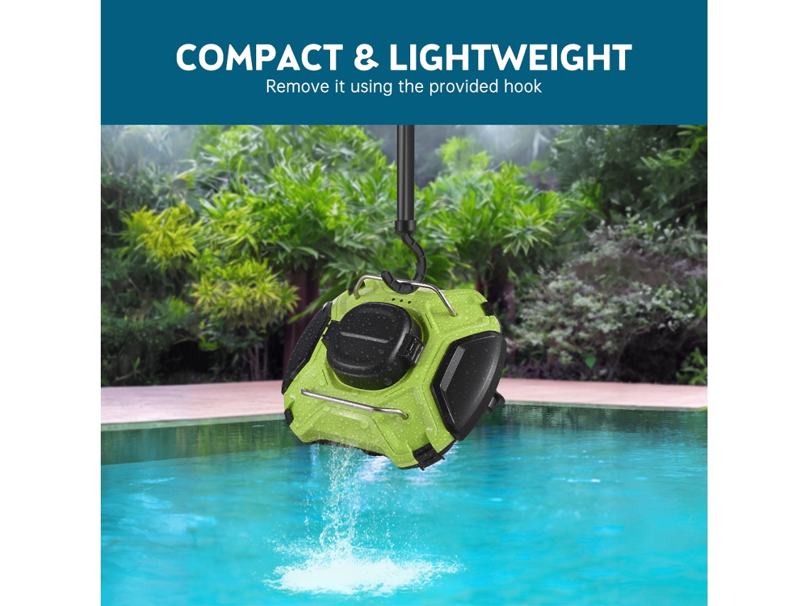 Limpador Robótico Sem Fio Para Piscina Com Filtro Fino 110 Minutos De Uso