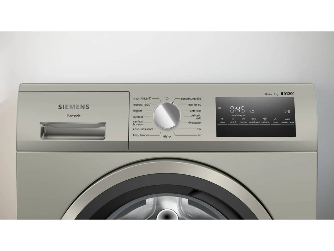 Máquina de Lavar Roupa SIEMENS WM14N29XEP (9 kg - 1400 rpm - Inox)