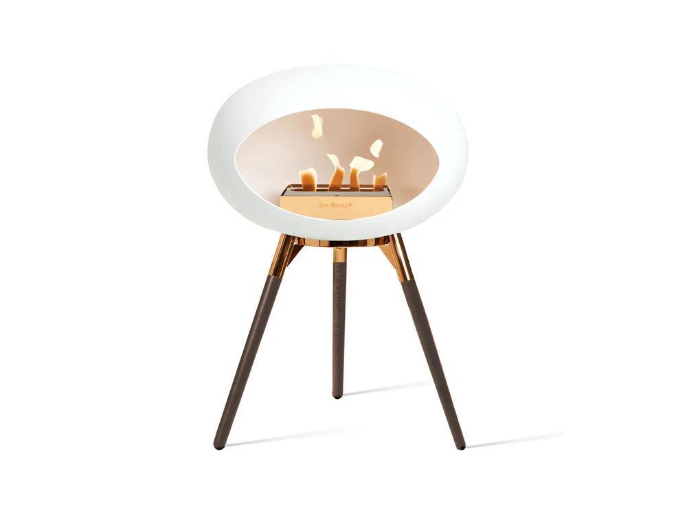 Lareira Bioetanol Ground Low White 2 Le Feu