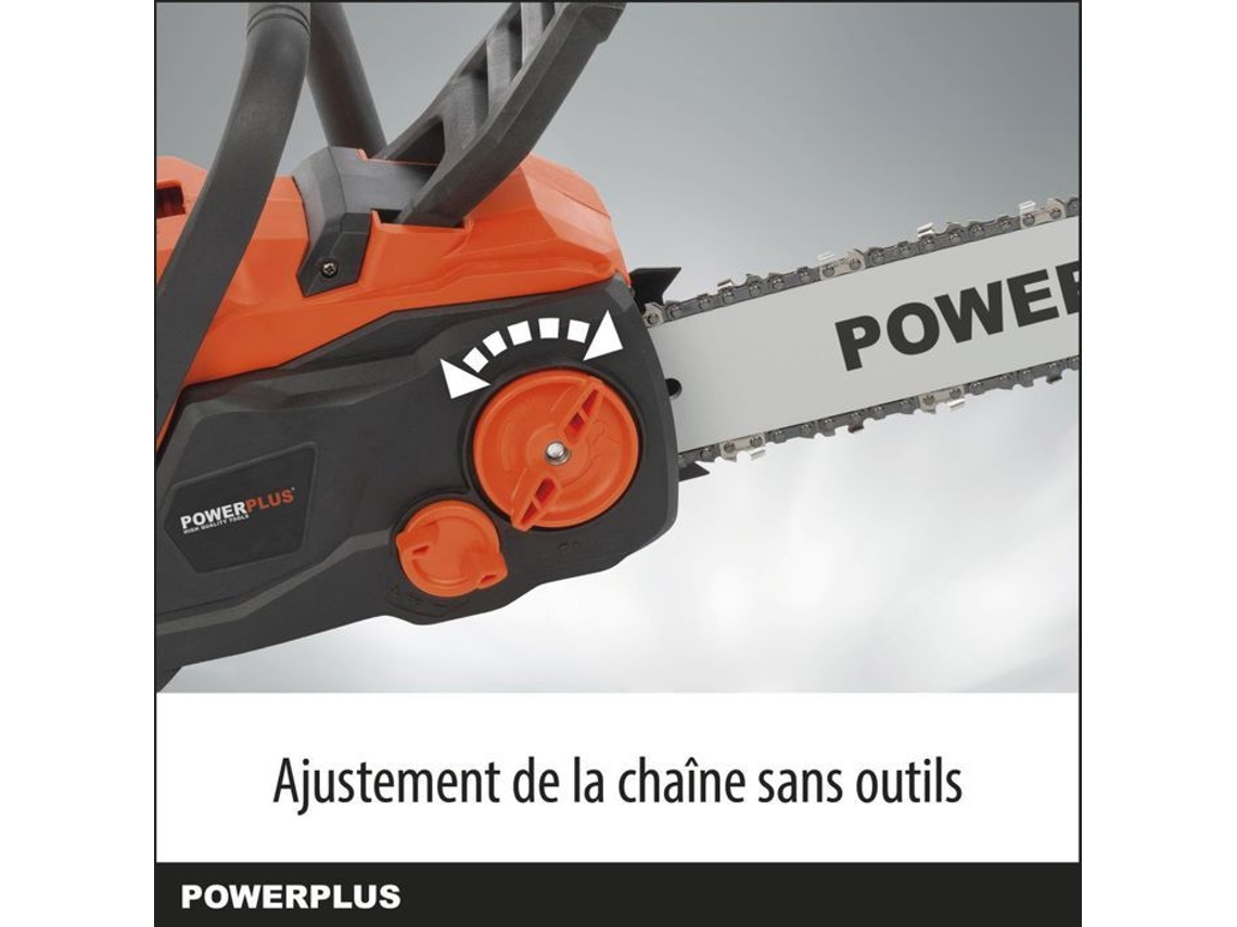PowerPlus Power POWDPG7576 - 40 V Battery Chainsaw, guia de 350 mm, sem bateria ou carregador