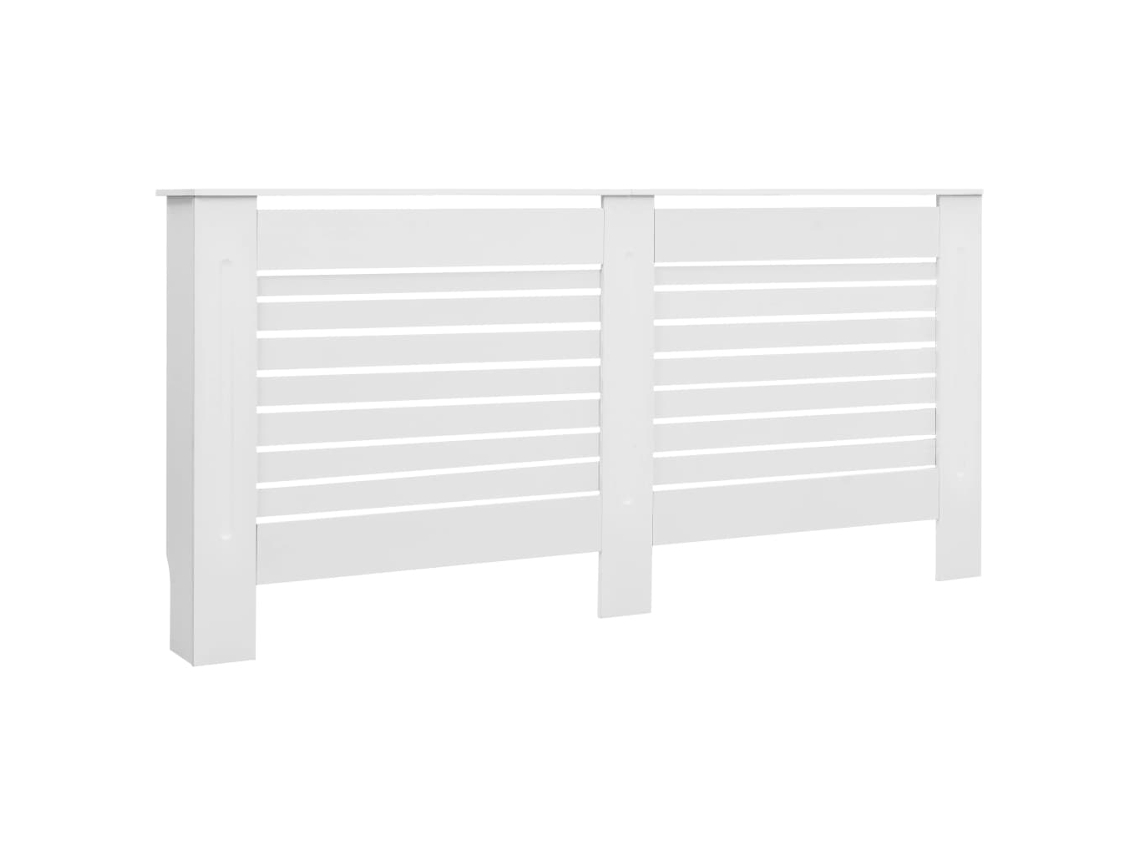 Conjunto de 2 capas para radiador, 172 x 19 x 81,5 cm, em MDF branco, Haochrymec