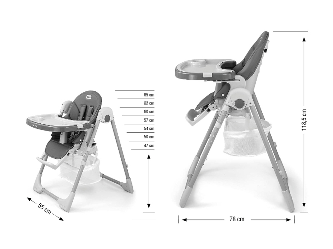 Cadeira Da Papa Milly Mally Bueno Grey