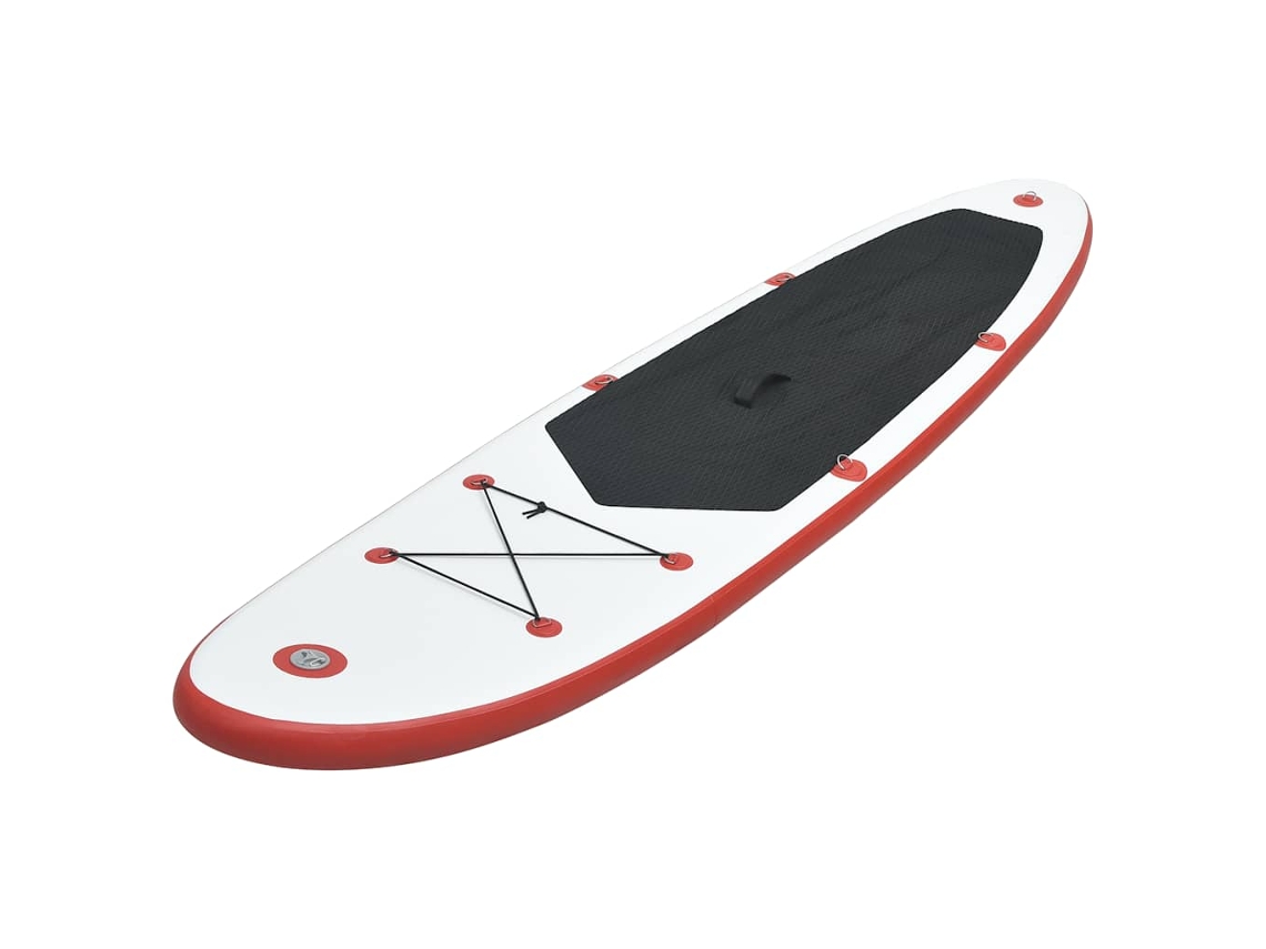 Prancha de paddle SUP insuflável VIDAXL vermelho e branco