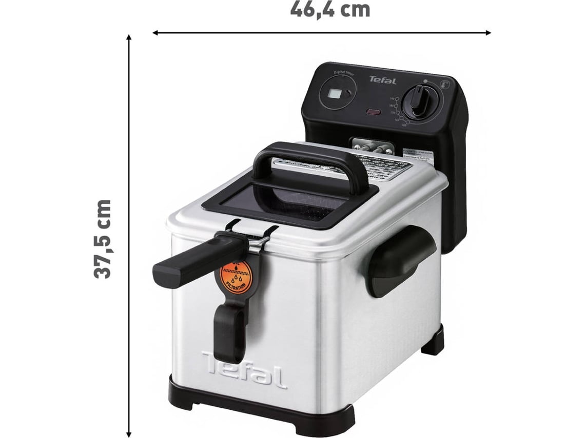 Fritadeira Semi-Profissional TEFAL Filtra Pro FR5161 (1.3 kg - Inox)