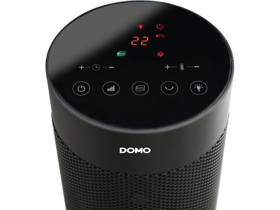 Aquecedor Cerâmico Efeito Fogo Madeira 2000 W Domo Do7345h 83,5 Cm Preto