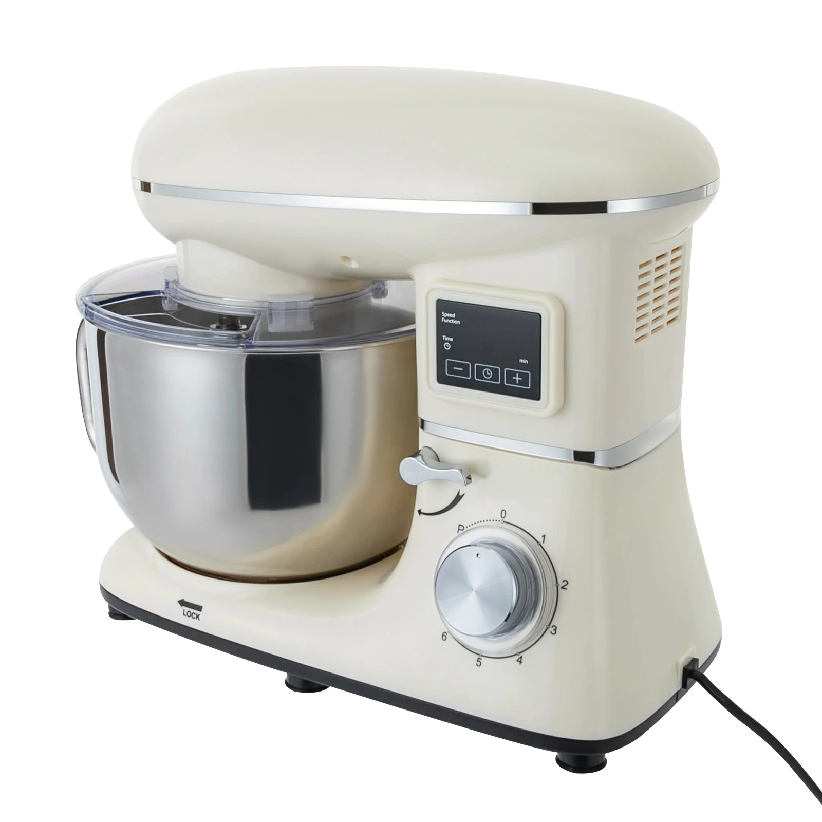 Batedeira De Cozinha, 1500w De Potência, 6 Velocidades, Branco Oem