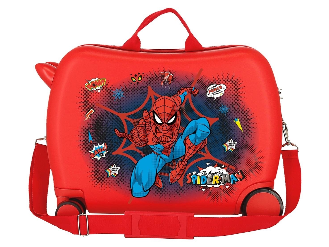 Mala de Viagem Infantil MARVEL Spiderman Pop Vermelho (50x38x20cm - 38 L)