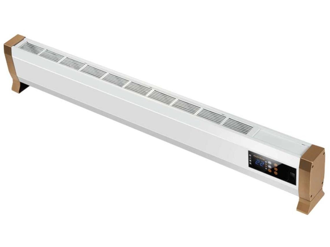 Convetor Elétrico Ultrafino De 1800 W Com Controlo Remoto Mpc Alacant 1800 W Para Instalação No Chão. Branco Metálico.