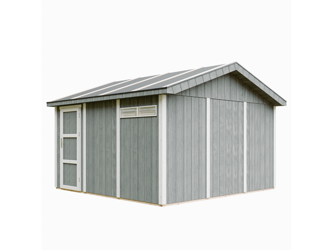 Garagem De Qualidade Premium 13 M² C378 X C412 Cm Timbela M990b Cavern Steel