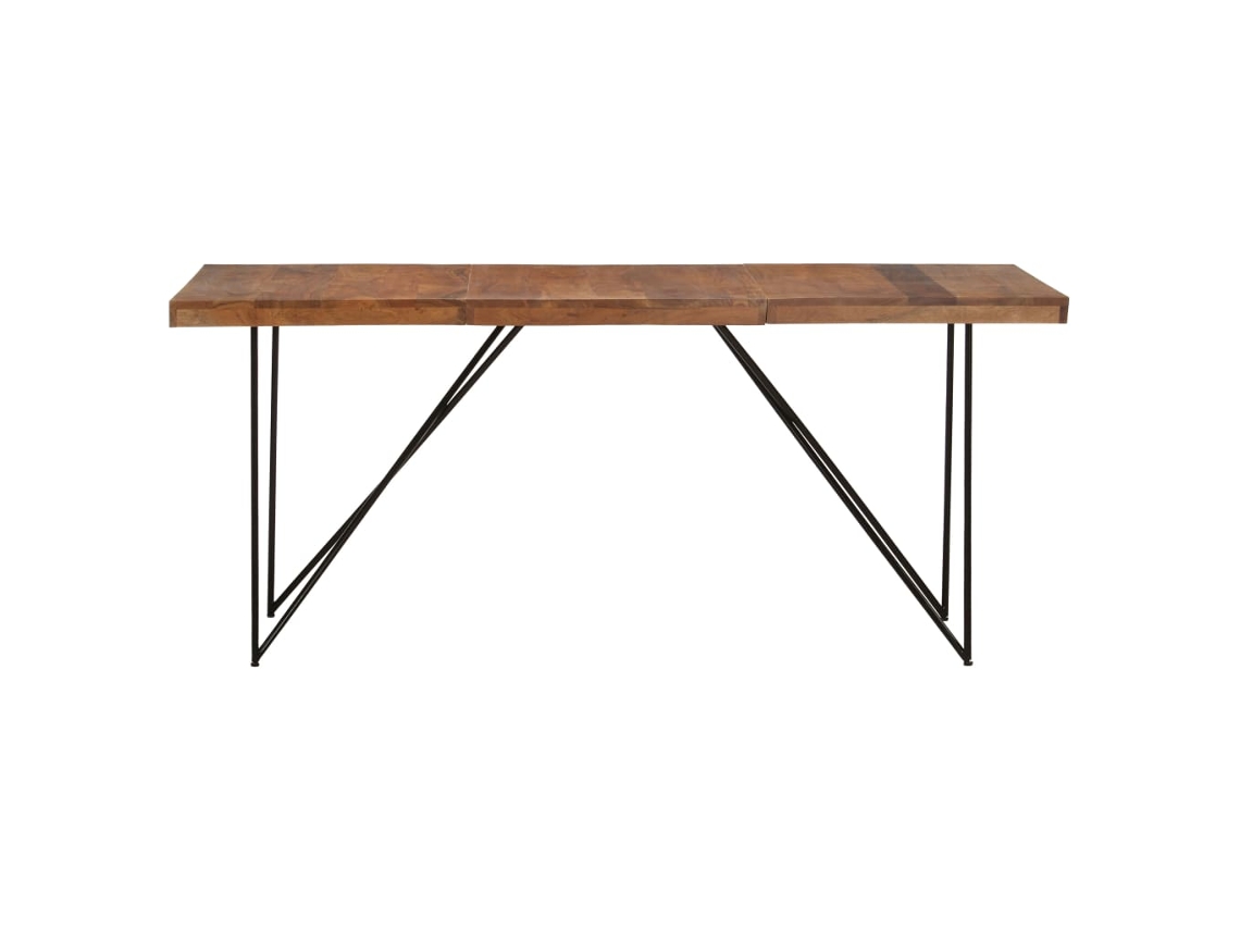 Mesa de jantar VIDAXL Marrom Madeira (180x90x76 cm)