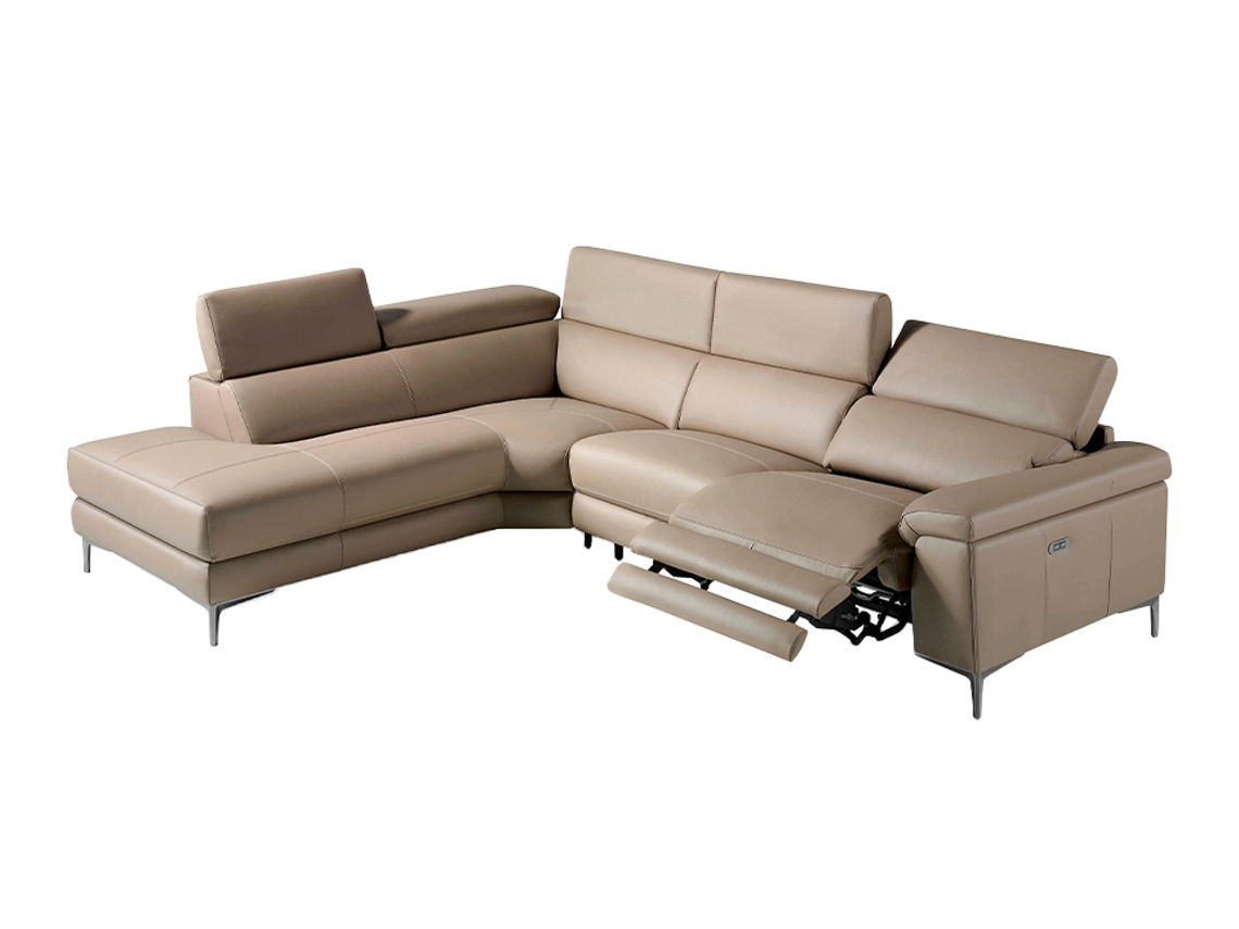 Sofá ANGEL CERDÁ S.L. 6042 (Preto - Madeira, Poliuretano - 295 x 232 x 97 cm)