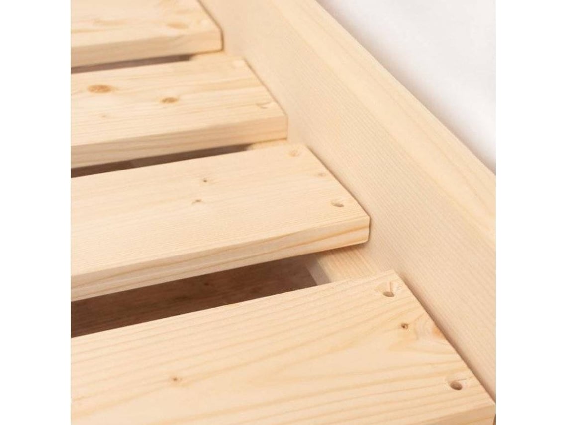 Cama BENLEMI Baldee (Branco - Madeira - Compatível com Colchão: 120x200 cm)