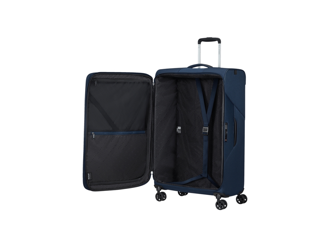 Mala de Viagem Grande Litebeam 77Cm 4 Rodas Azul Escuro 103L SAMSONITE