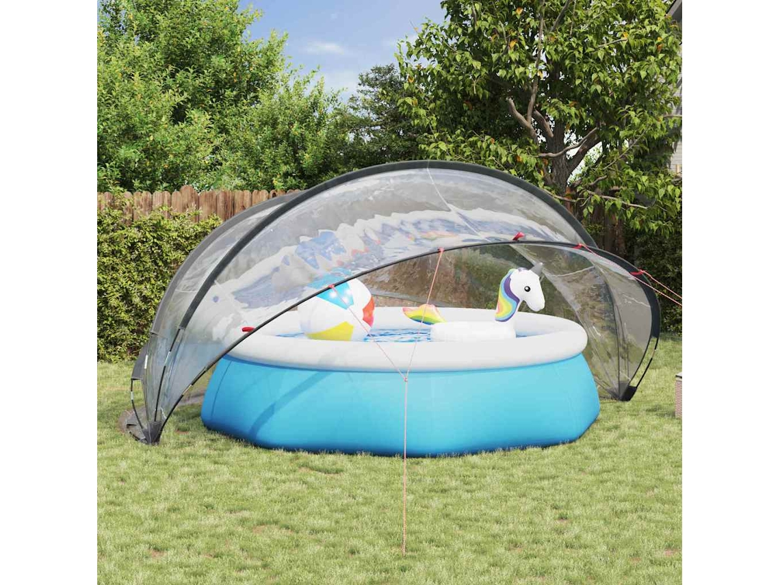 Enclosure De Piscina Vidaxl Transparente Pvc (472 X 460 X 229 Cm)