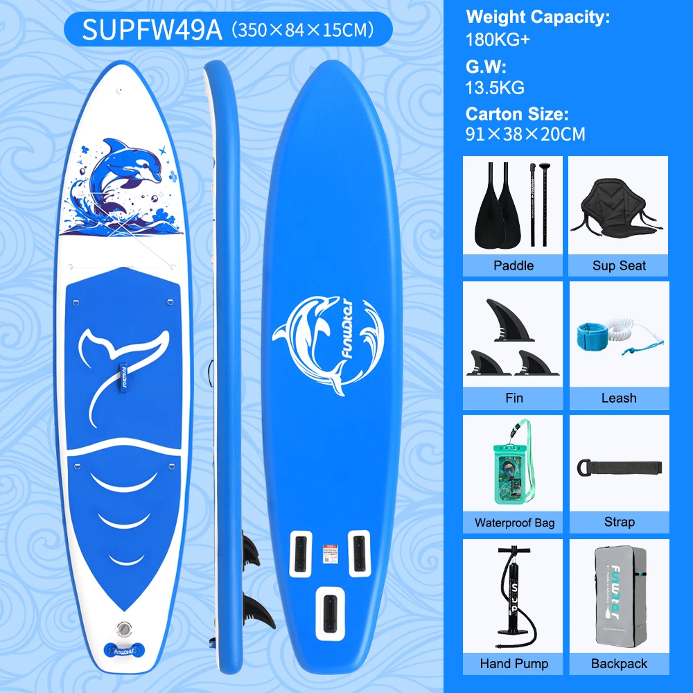 Prancha De Stand Up Paddle, Pvc Leve, Superfã­cie Antiderrapante, Supfw49a Oem