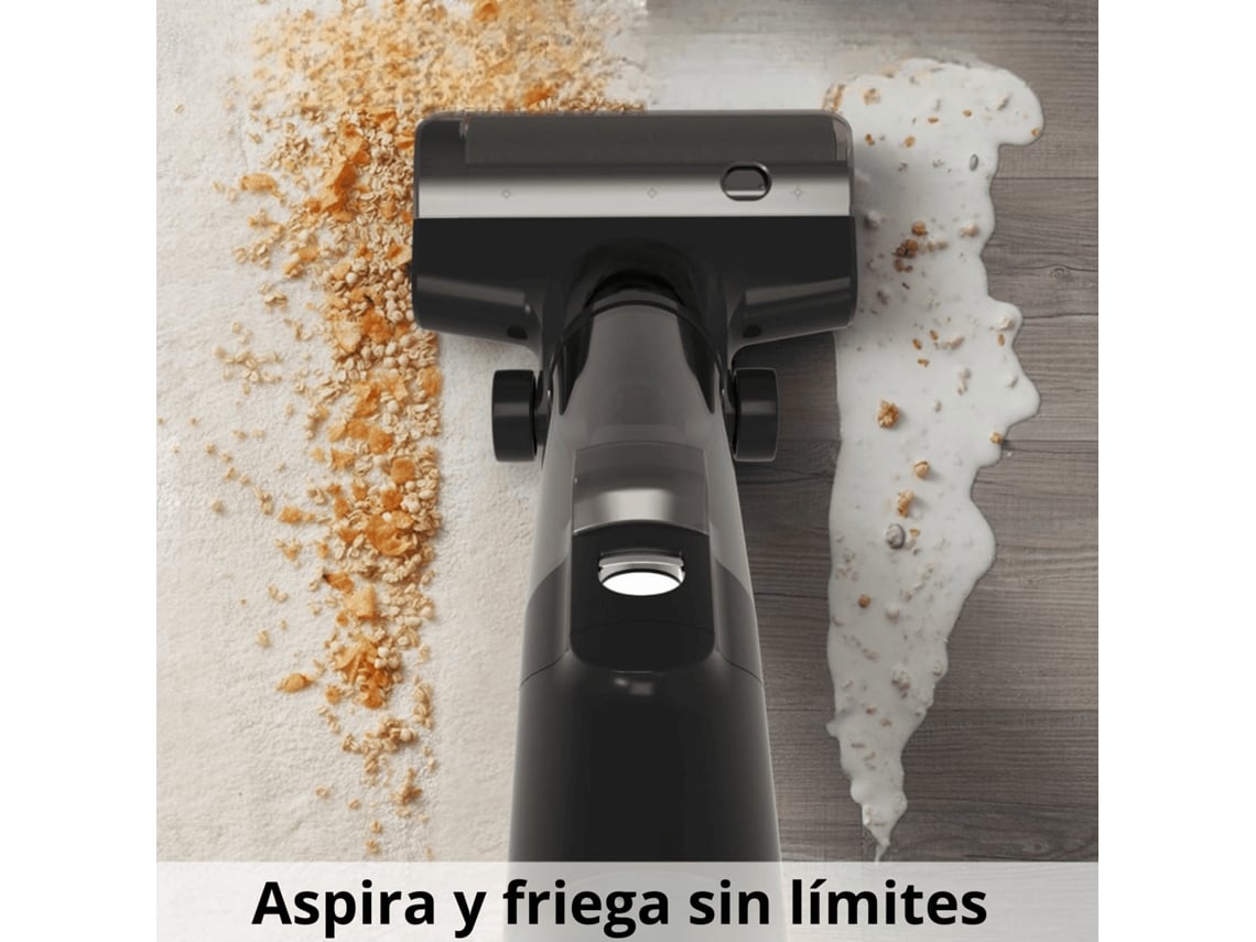 Mop Elétrico 2 Em 1 Aspira E Esfrega Ao Mesmo Tempo, Tela De Controle Inteligente, Aspira E Esfrega, Para Várias Superfícies Gavatech