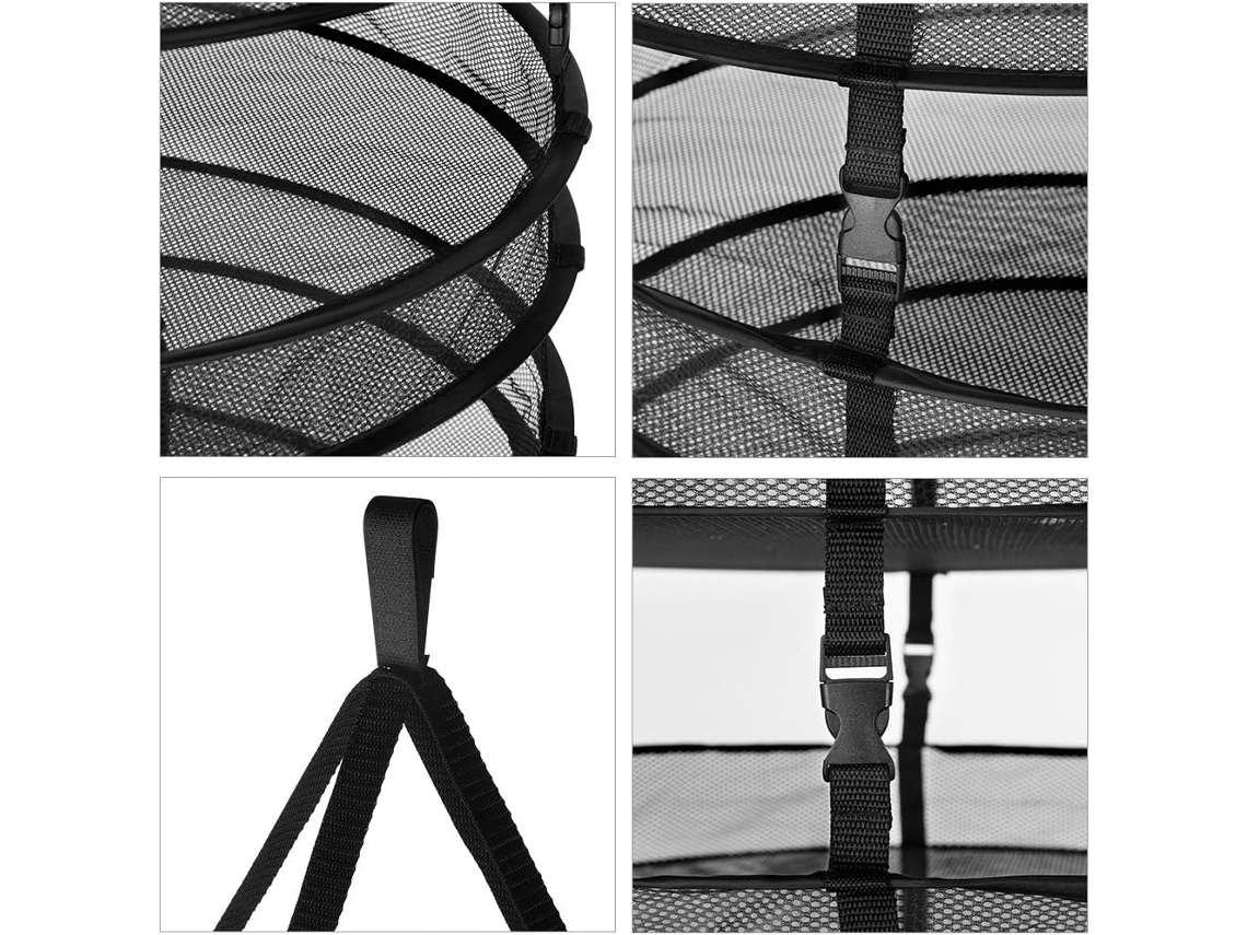 Ferramenta de Jardinagem: Rede de Secagem 60Cmpreto8 Camadasfecho com Bolsa Externa