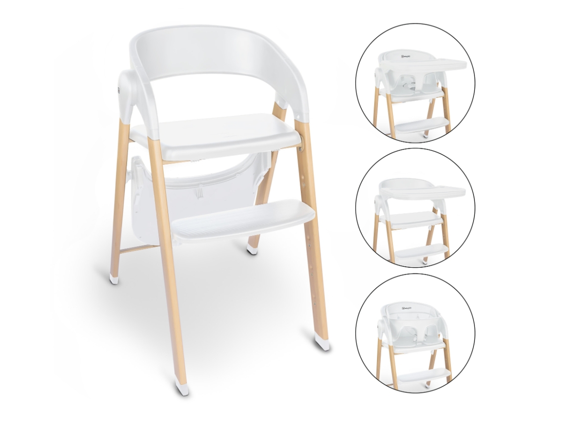 Cadeira Da Papa Babygo Levels White Wood Optic