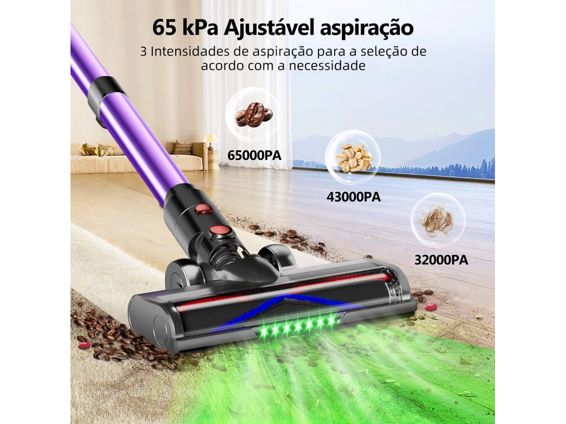 Aspirador Vertical Daccormax 65kpa Com Escova Para Pets E Mangueira (autonomia 70 Min 1.8l)